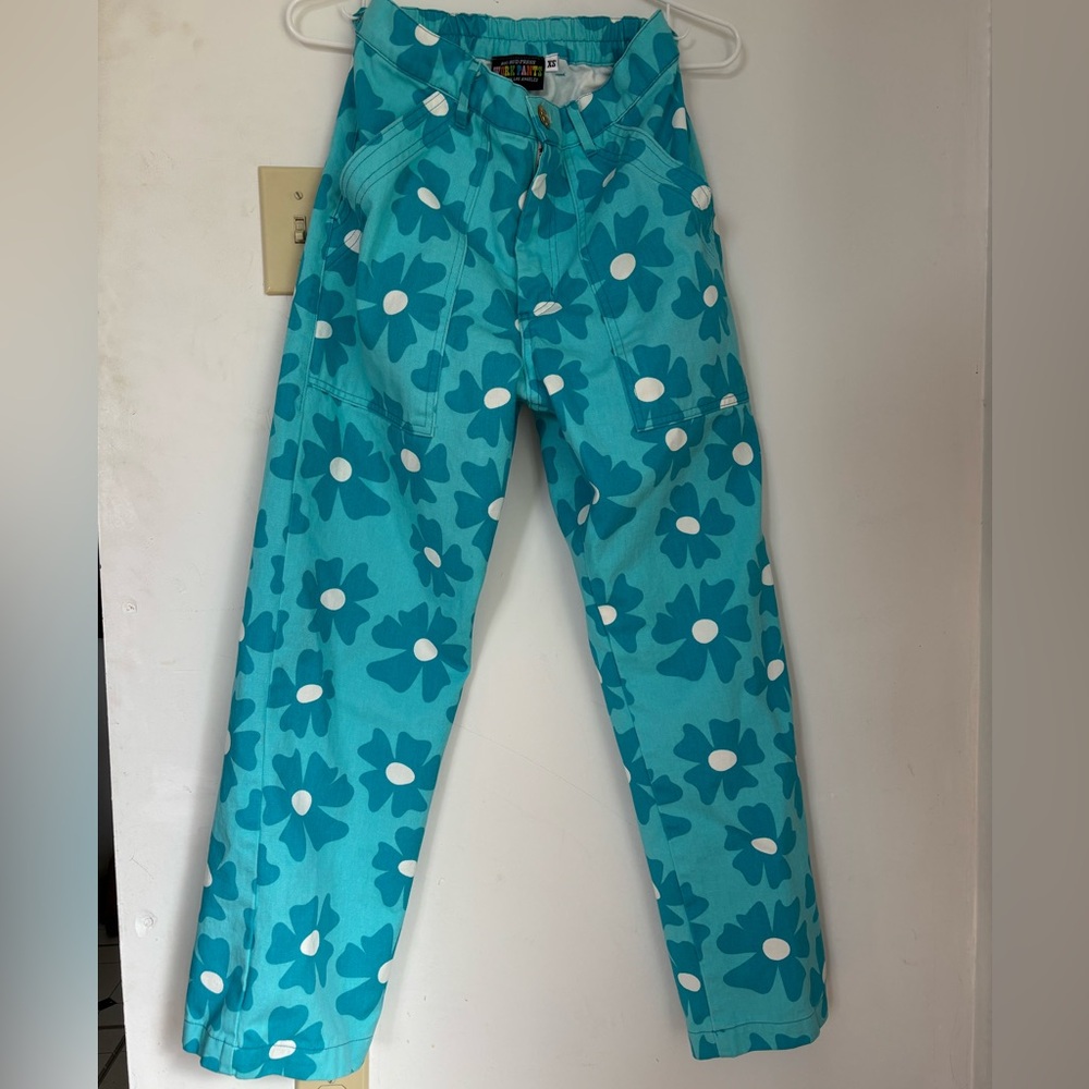 Big Bud Press big daisy flower work pants